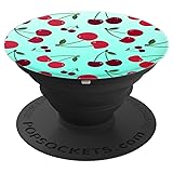 Retro 50s Blue Green Cherry Bomb Pinup - PopSockets
