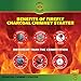 Firefly Grill 'N More Charcoal Chimney Starter, Charcoal Starter, Stainless Steel Charcoal Chimney Starter, No Lighter Fluid, 5 LB. Charcoal Capacity, Heat Resistant Handle