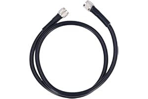 N Type Male to Male Cable 1m, Waterproof PVC, Copper Conductor, Stable Connection, GEL400 Cable, for Antennas, Amplifiers