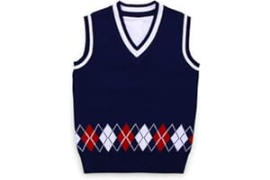 Happy Cherry Baby Boys Vest Thermal Warm Cotton Breathable Knit Sleeveless Sweater