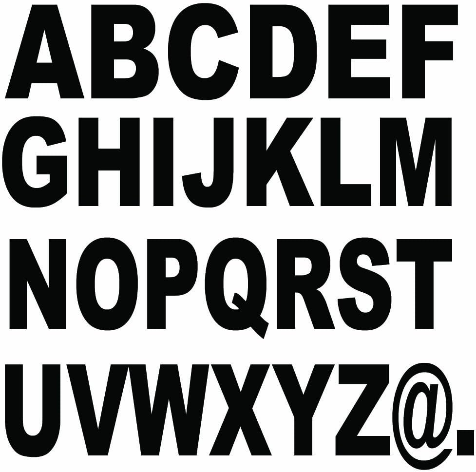 112 Letters 10 cm large/ Sticker free selection of letters, colour & fonts
