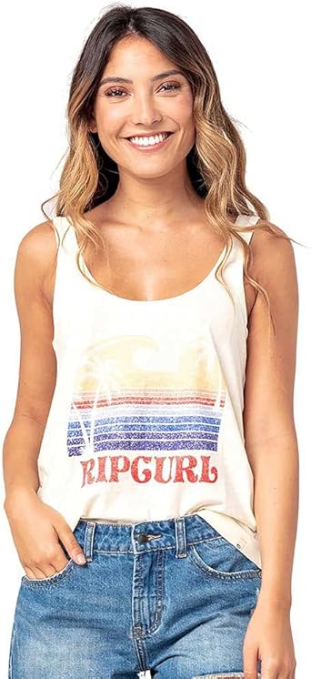 Rip Curl Golden State Singlet Top 2021 Coral: Amazon.co.uk: Clothing