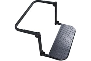 Ambuker Foldable Tire Steps Heavy Duty Alloy Steel Non-Slip Tread Ladder Adjustable Height and Width Maximum Load Capacity 330Lbs Wheel Mounted Tire Step for Pickup Truck SUV RV and 4WD Vehicles