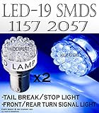 2 pcs Super BLUE 19 Led Bulbs For Turn Signal Light 1157 2057 Fast Shipping
