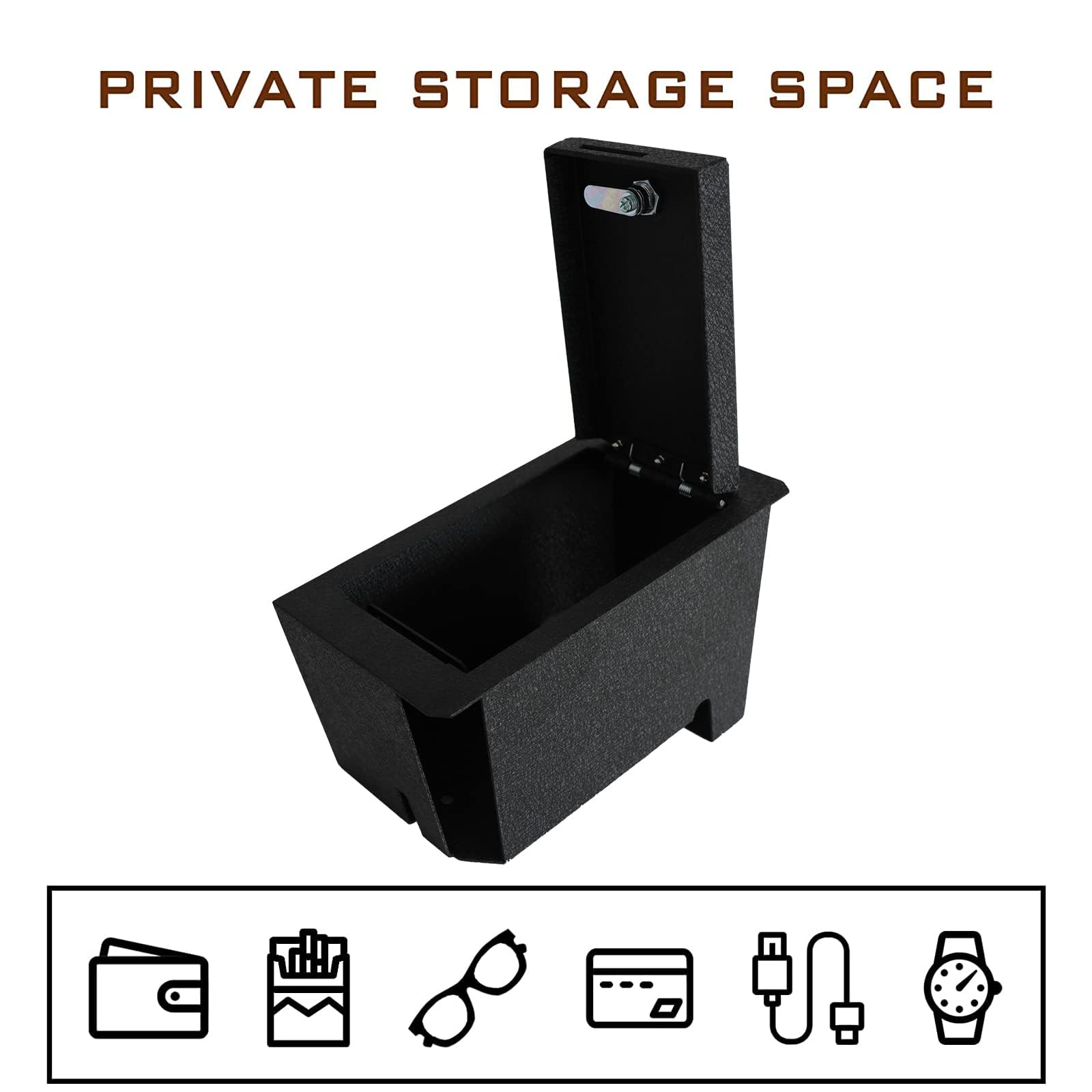 Condition photo showing New/Like New for center console gun safe vault - tuojue console safe lock box compatible with 2022-2025 toyota tundra