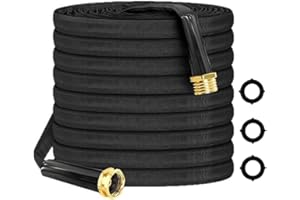 Garden Hose 25ft, Ultra-Light Hose Pipe Flexible Water Hoses Burst-Resistant, Kink-Free, High-Pressure, All-Weather Use for L