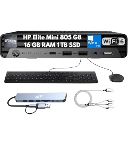 Amazon.com: HP Elite Mini 805 G8 Desktop Computer - AMD Ryzen 7