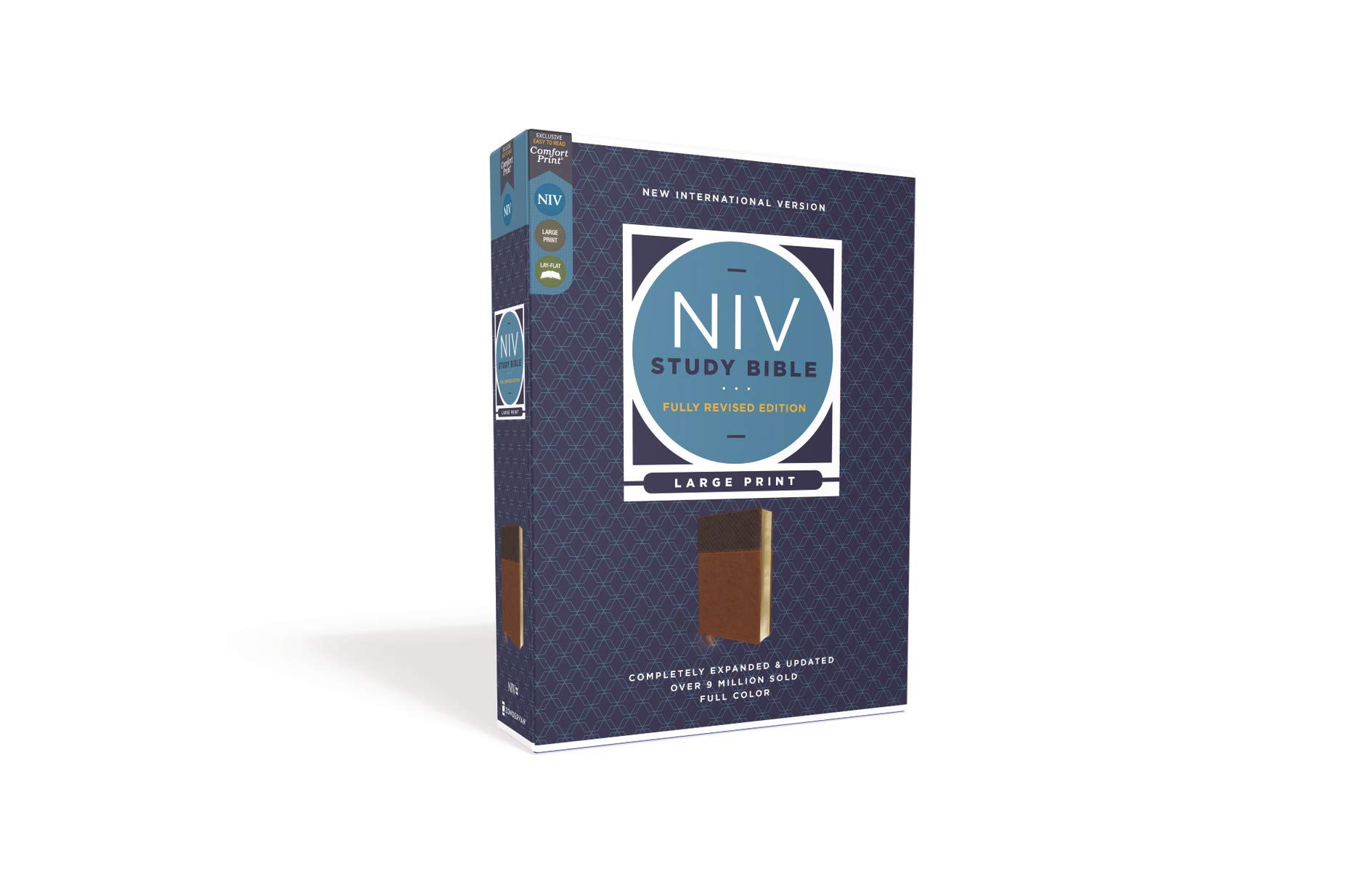 NIV Study Bible, Fully Revised Edition (Study Deeply. Believe Wholeheartedly.), Large Print, Leathersoft, Brown, Red Letter, Comfort Print NIV Study Bible, Fully Revised Edition (Study Deeply. Believe Wholeheartedly.), Large Print, Leathersoft, Brown, Red Letter, Comfort Print Imitation Leather