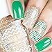 Whats Up Nails - Shamrock Nail Stencils Stickers Vinyls for Nail Art Design (2 Sheets, 40 Strips & Stencils Total)