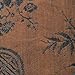 Red Blossom Jewelry Roll Clutch Large - Silk Jacquard (Rustic Copper)