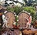 GeoFossils Set of 2 Sparkle Fairy Door Garden Home Ornament