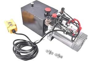 4 Quart Hydraulic Power Unit 1.6-3.0KW Power, 12V DC Electric Hydraulic Power Double Acting Power-Up Supply Unit Trailer Pump