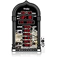 Qsnmieo Azan Clock for USA-Athan Wall Clock-Prayer Islamic Clock,Read Home/Office/Mosque Digital Azan Clock-Ramadan Eid Gifts Black