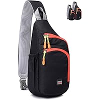 Lecxci Outdoor Chest Sling Bag Lightweight Waterproof Backpack for Kid/Man/Women