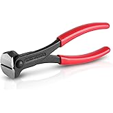 Bates- Nail Puller, 7 Inch Steel End Cutting Pliers | Non-Slip Handle Nail Remover Tool End Nippers for Pulling Nails and Cutting Wires