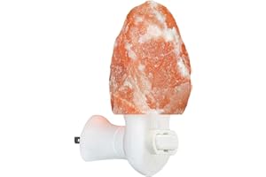 Pride of India Crystal Salt Night Lamp Made w/Naturally Occurring Himalayan Pink Salt in Natural Shape – Home Décor – Handcra