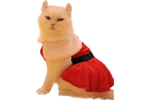 NIGUA Dog Christmas Dress,Christmas Clothes for Small Dogs Girl Puppy Cat