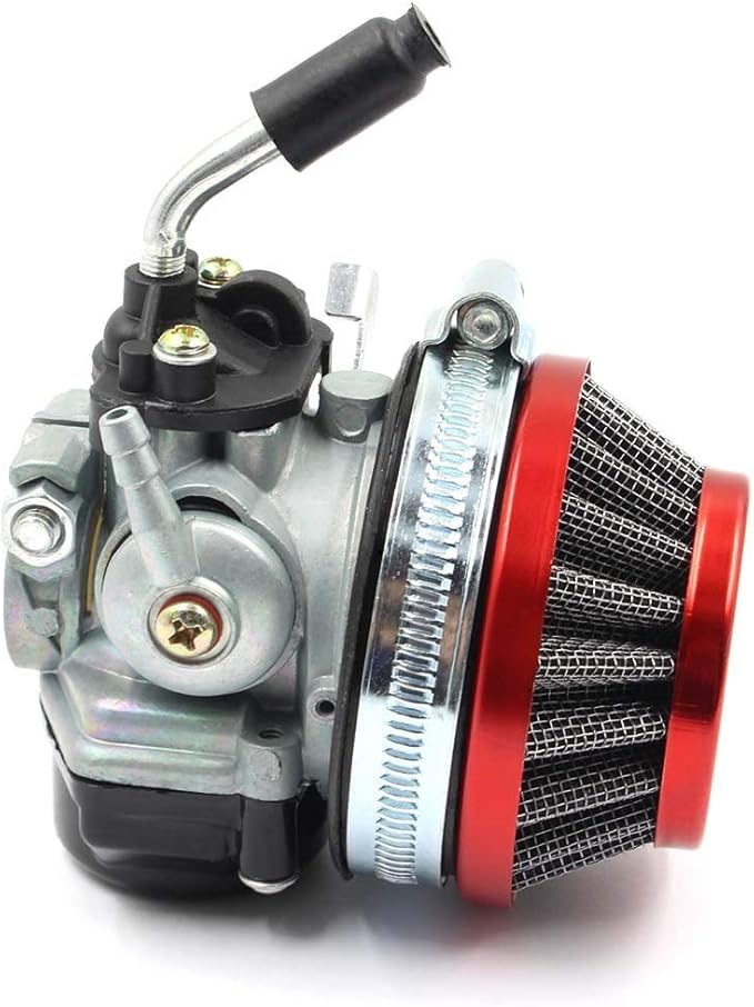 Racing Carb Carburetor Red Air Filter kit for 49cc 50cc 80cc 2 stroke