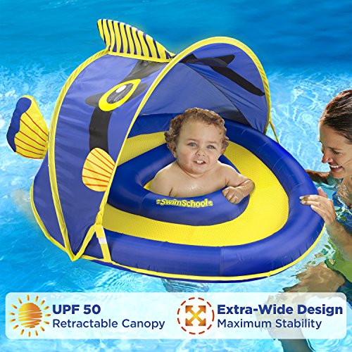 image for SwimSchool Angel-The-Fish Fabric Baby Boat, Splash and Play, Adjustabl