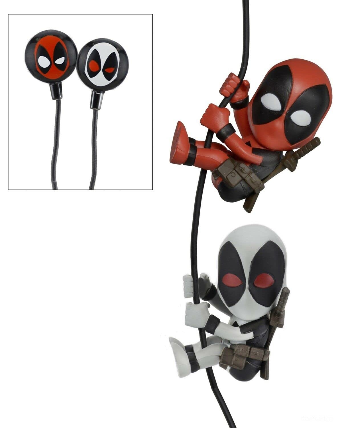 NECA Scalers – Pack of Headphones and Figures Marvel Deadpool/X-Force, Multicoloured