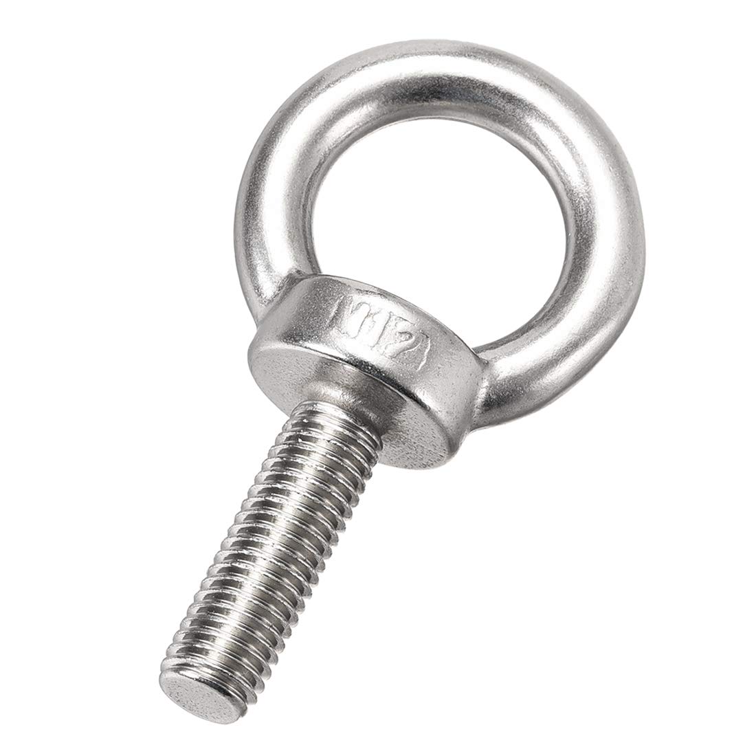 Sourcingmap Lifting Eye Bolt M12 x 40mm Male Thread 304 Stainless Steel for Hanging, Pack of 2