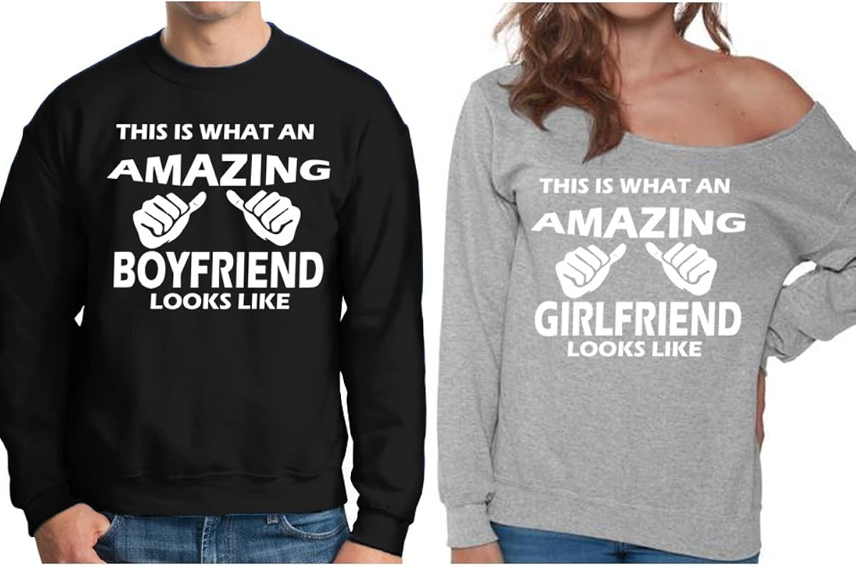 Pekatees Amazing Boyfriend Girlfriend Sweatshirts Couple