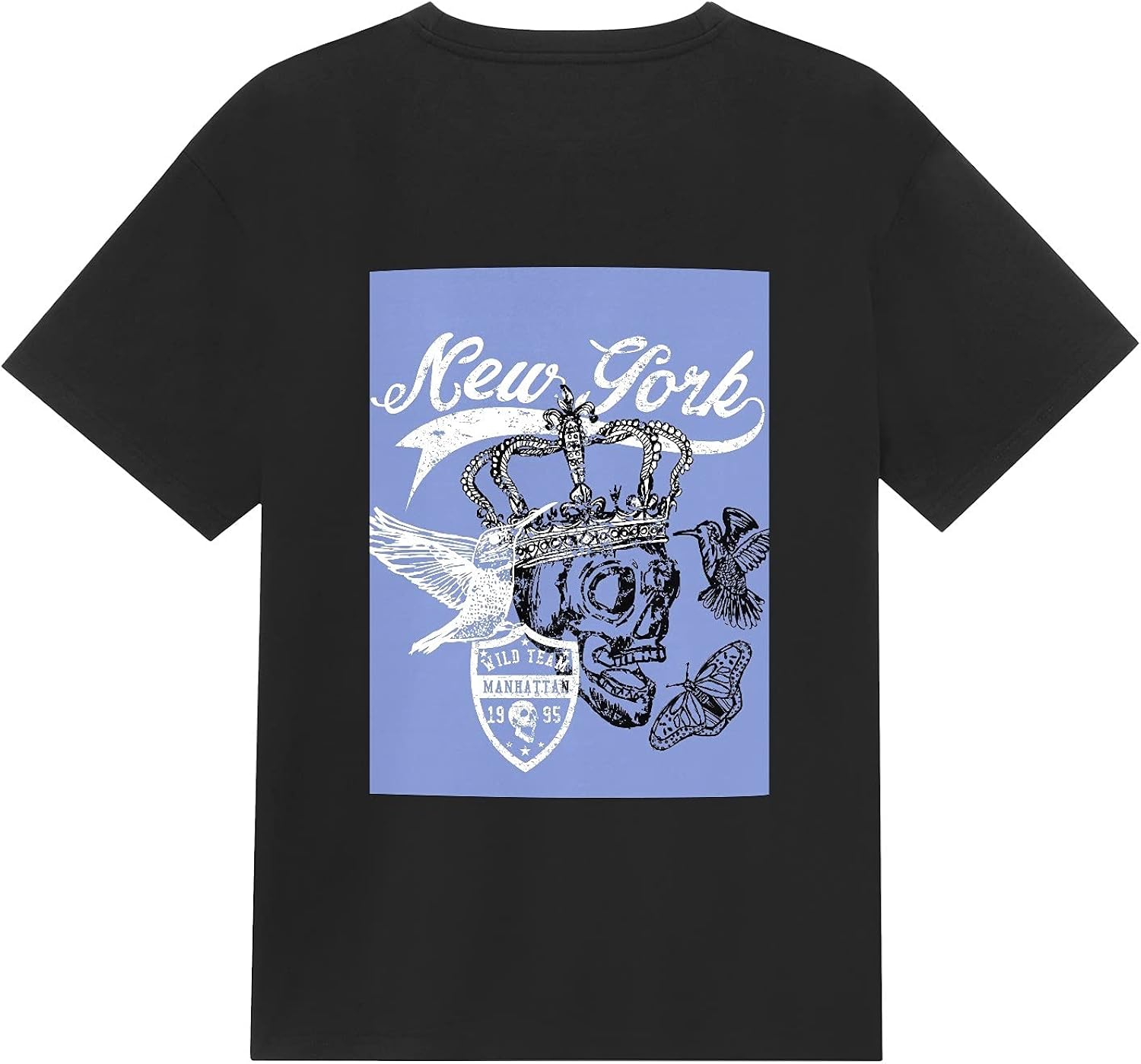 Men's T-Shirt Skull Multi Color Custom Unique for Men 100% Cotton