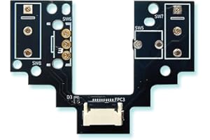 Hokeyio Hot-Swap Micro Switch PCB Kit for Logitech G Pro X Superlight 2 Lightspeed GPW4 Mice – ENIG Gold Pads, 6-Claw Clamps | Fix Double-Click & Customize Clicks