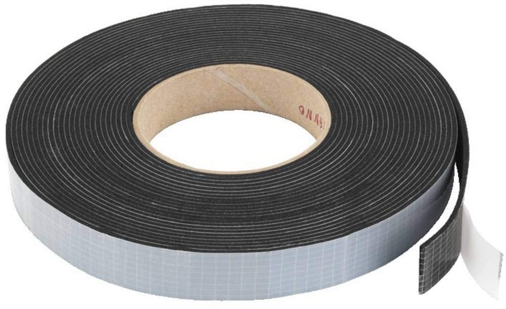 Monacor 11.1050 10m Rubber Sealing Tape for Loud Speaker - Black