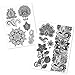 Hakuna 8 Sheets Temporary Tattoos - Over 40+ Henna Designs, Black&White Lace Style Body Art Stickers