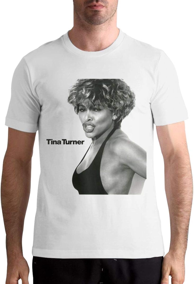 Tina Turner Men Shirt Cotton Graphic Print TShirt Short