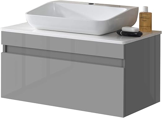 Dyconn Faucet Vcy80w32pa Trani Wall Mount Floating Bathroom Vanity