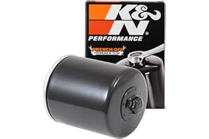 K&N Motorcycle Oil Filter: High Performance, Premium, Designed to be used with Synthetic or Conventional Oils, Wrench Off Nut: Fits Select Harley Davidson Motorcycles, KN-170