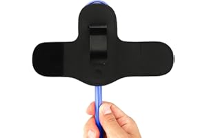 (Patent No:USD1053358S) iGuerburn Premium Leather Stethoscope Holder Hip Clip for Scrubs,Stethoscopes Holster for 3M Littmann ADC EKO 500,Stethoscope Belt Clip Holder for Doctors Nurses EMT EMS