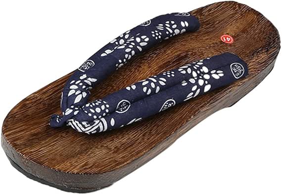 Catching Heel Flip Flops Men Platform Sandals Japanese Geta Clogs Wooden Paulownia Male Slippers 
