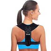 Alsoay Posture Corrector for Women and Men, Adjustable Back Brace Back Upper Posture Support, Comfortable Back straightener Support and Breathable Design for Desk Job, Computer Work and Daily Wear