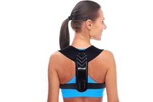 ALSOAY Posture Corrector for Women and Men, Back Brace Adjustable Upper Posture Support, Back Support, Comfortable Back Straightener Support for Clavicle Support, and Providing Pain Relief from Neck (Large)