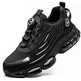 Steel Toe Work Sneakers for Men Women Lightweight Comfortable Industrial & Construction Work Safety Shoes