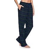 Ashford & Brooks Women's Super Soft Flannel Plaid Pajama Sleep Pants