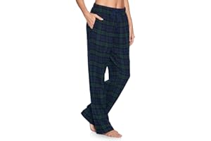 Ashford & Brooks Women's Super Soft Flannel Plaid Pajama Sleep Pants