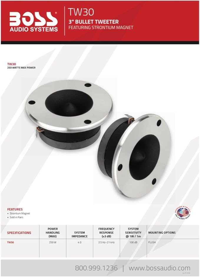 boss bullet tweeters