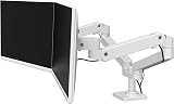 Ergotron LX Pro Premium Dual Monitor Arm White for 27 Inch Monitors 4-22 lb view 2