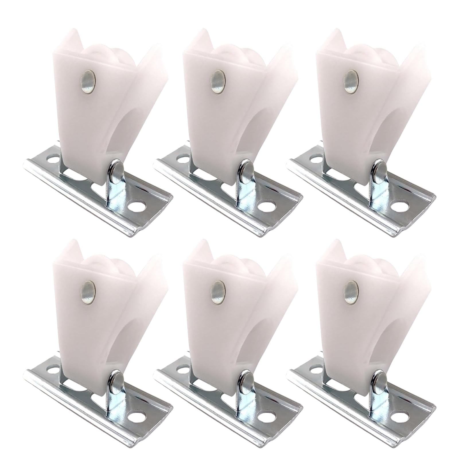 MOONDAME 6Pcs Drapery Hardware Easy Installation Small Cord Pulleys For Roman And Pleated Shades Versatile Use With Multiple Cord