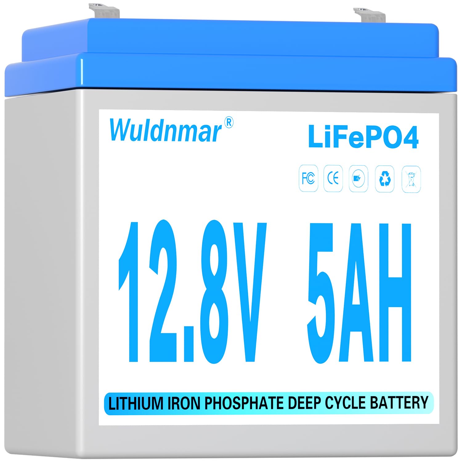 12V 5Ah LiFePO4 Battery, Lithium Battery with