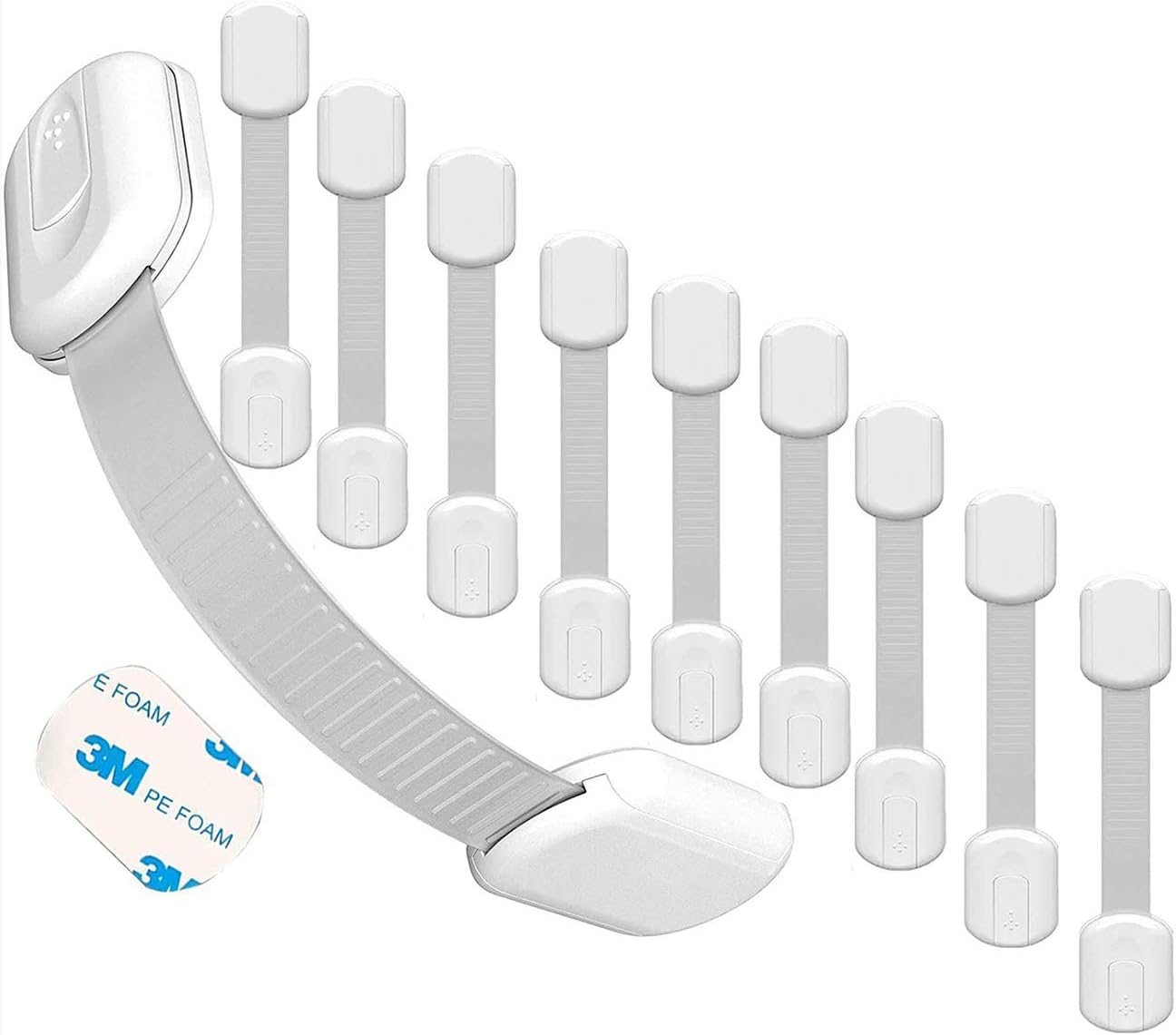 10 Piezas Seguros para Cajones Bebes Cierre Seguridad Bebés Seguro para