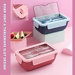 Chchmu Bento Box Portable Lunch Box Leakproof Salad