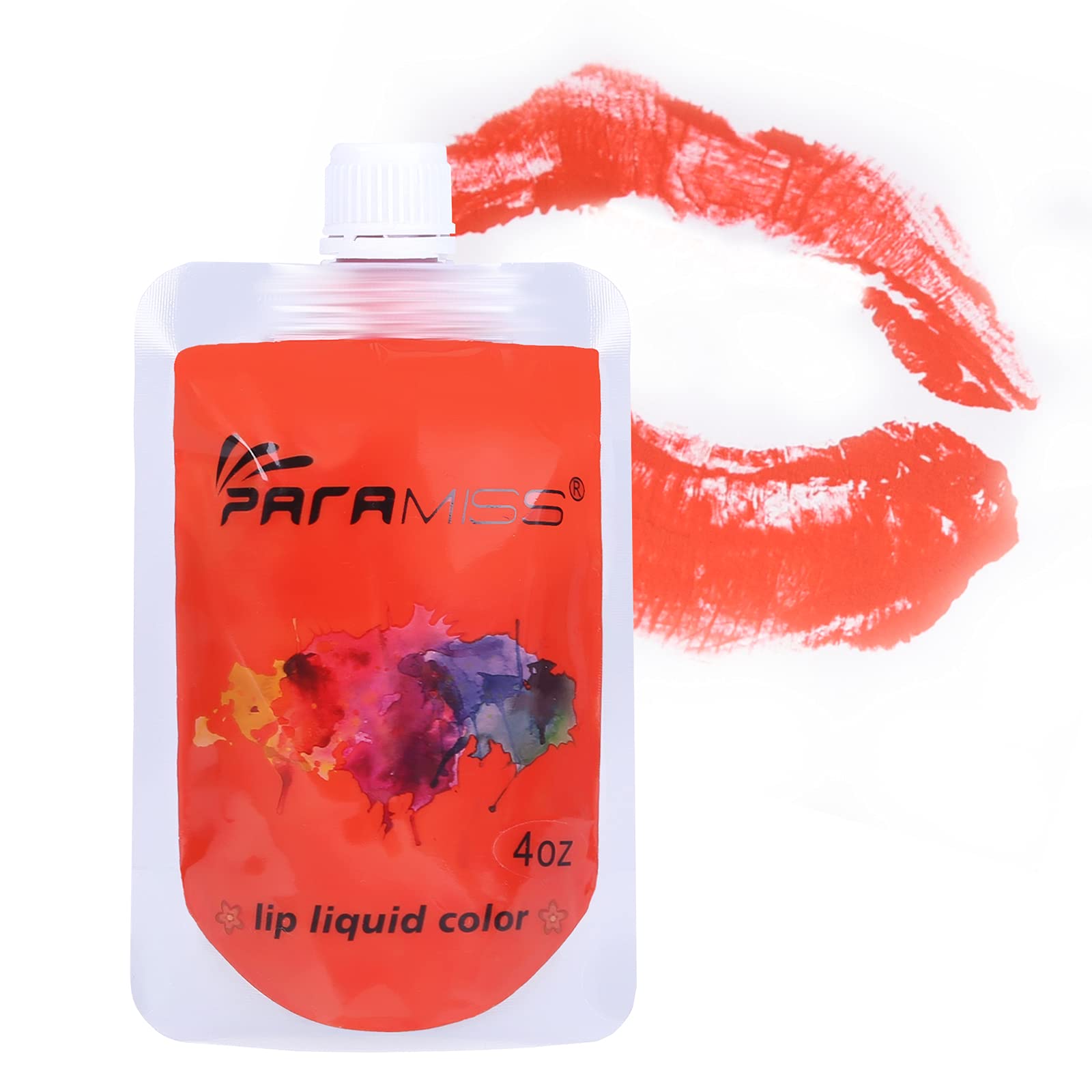 PARAMISS Lip Liquid Colorant for Lip Gloss | Lip Liquid Color | Lip Gloss Pigment | Lipstick Colorant and Cosmetic Liquid Pigment | Diy Lip Gloss Supplies | Cosmetic dye (Orange)