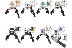 DMLAKD 8-Piece Weapon Battle Soldier Mini Action Figure Set, Space War Mini Brick Figure Set (1.7 Inch), (6124)