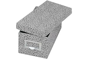 Globe-Weis/Pendaflex Fiberboard Index Card Storage Box, 3 x 5 Inches Card Size, Black Agate (93 BLA)