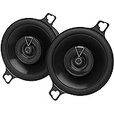 JBL Club 34F - 3-1/2" (87mm) Two-Way Car Speaker, 75 Watts Peak, 25 Watts RMS, Sensitivity (@ 2.83V): 89dB, Frequency Response: 90Hz &ndash; 20kHz, Nominal Impedance: 3.0 ohms